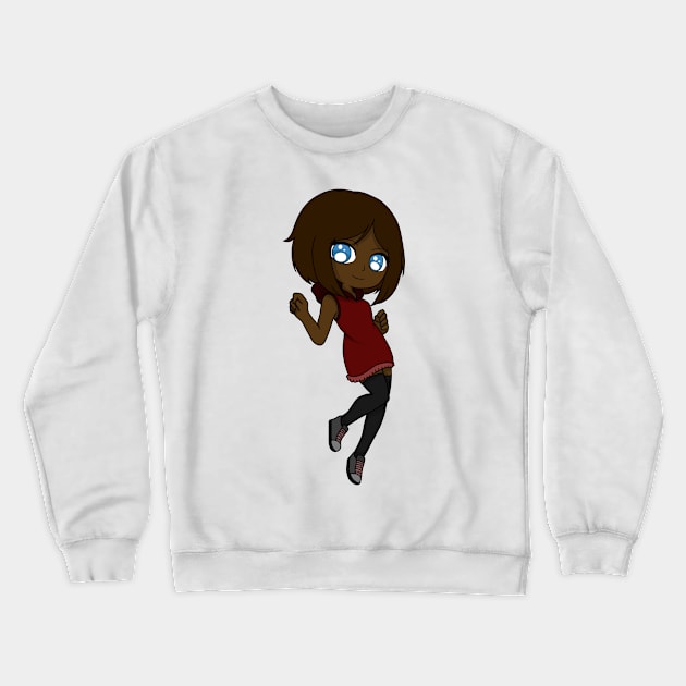 anime chibi girl Crewneck Sweatshirt by LillyTheChibi